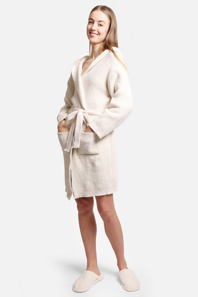 Chenille Robe - Ivory