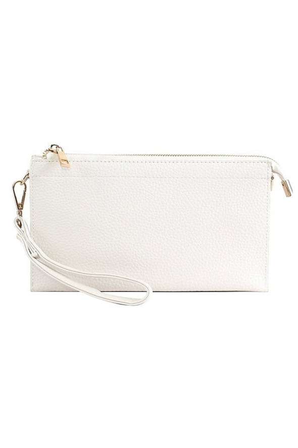 Abby 4-in-1 Handbag - White with Bag Extra Bag Strap