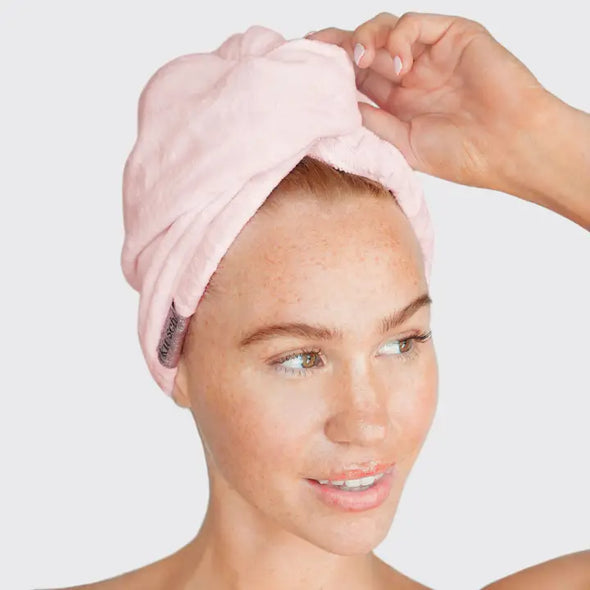 Microfiber Hair Towel - Blush Pink