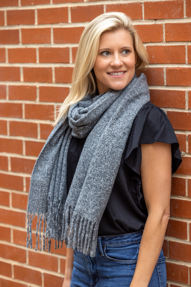 Scarf - Charcoal Gray