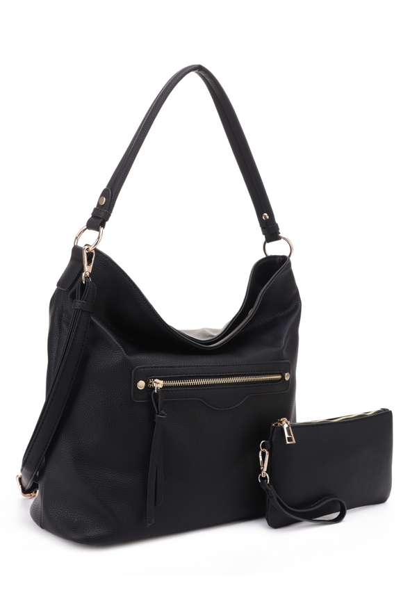 The Chloe 2-in-1 Handbag - Black
