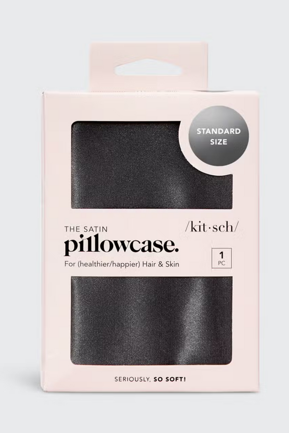 Standard Satin Pillowcase - Charcoal