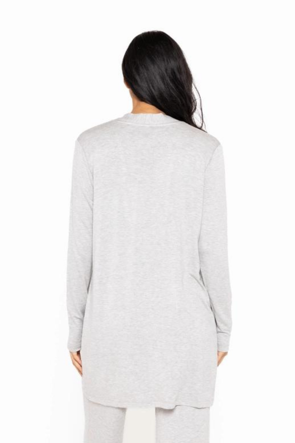 Lounge Terry Cardigan - Heather Gray