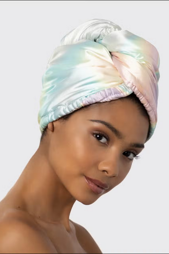 Satin Microfiber Hair Towel - Aura