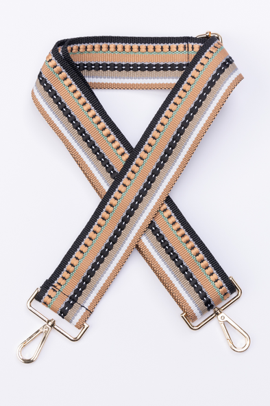 Bag Strap - Tan Multi