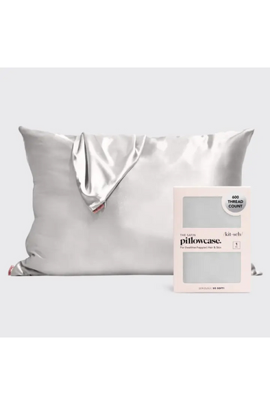 Standard Satin Pillowcase - Silver