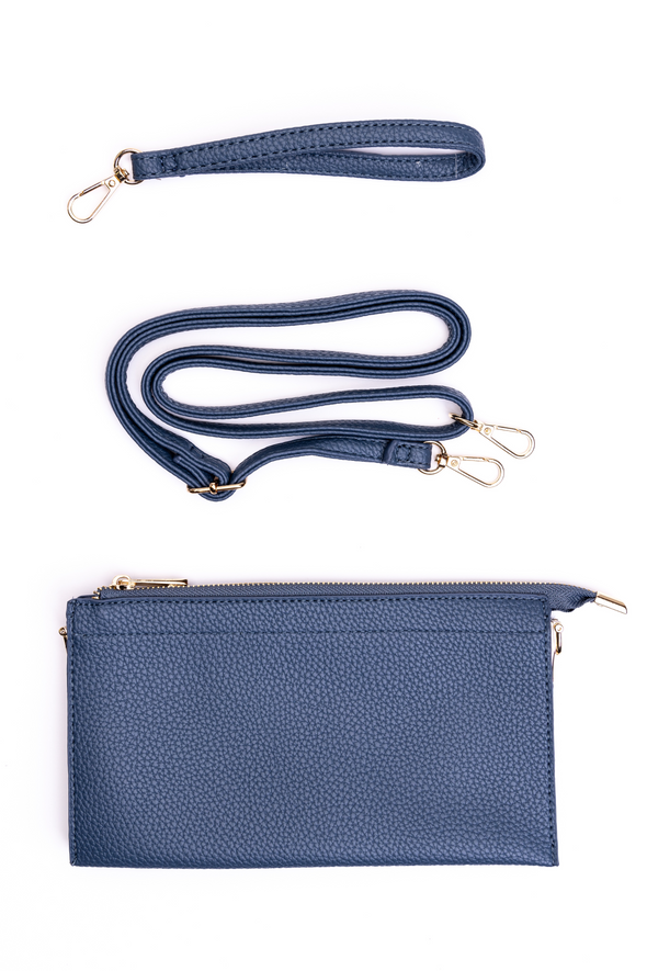 Abby 4-in-1 Handbag - French Blue with Extra Bag Strap