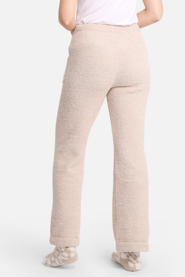 Microfiber Chenille Pants - Beige