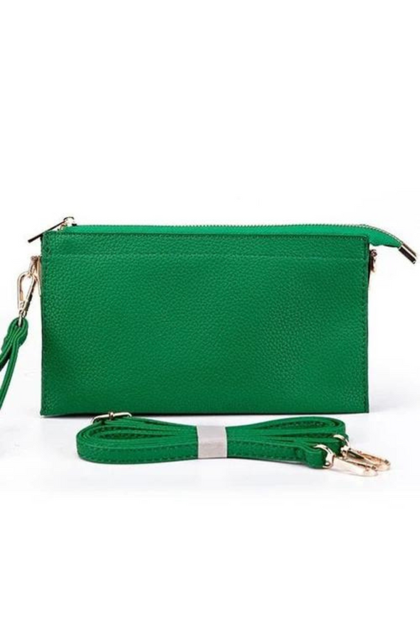 Abby 4-in-1 Handbag - Green with Extra Bag Strap