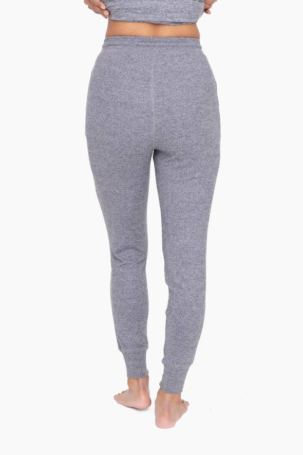 Brushed Lounge Joggers - Gray