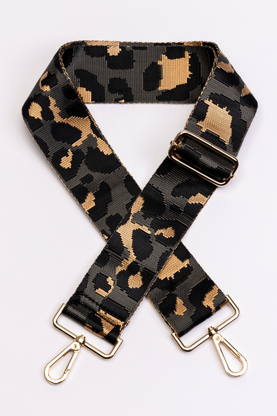 Bag Strap - Leopard Dark Gray